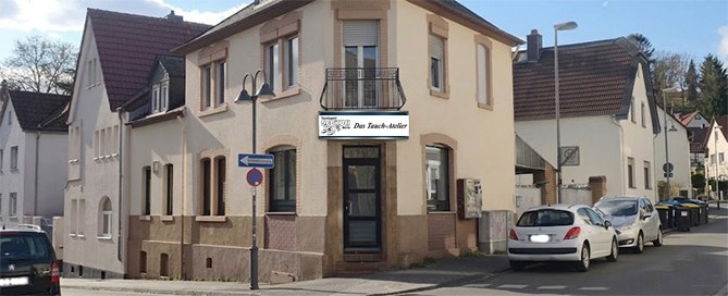 Außenansicht von Das-Tauch-Atelier, dem Tauchladen von Tauchsport Seekuh e.K. in Mainz
